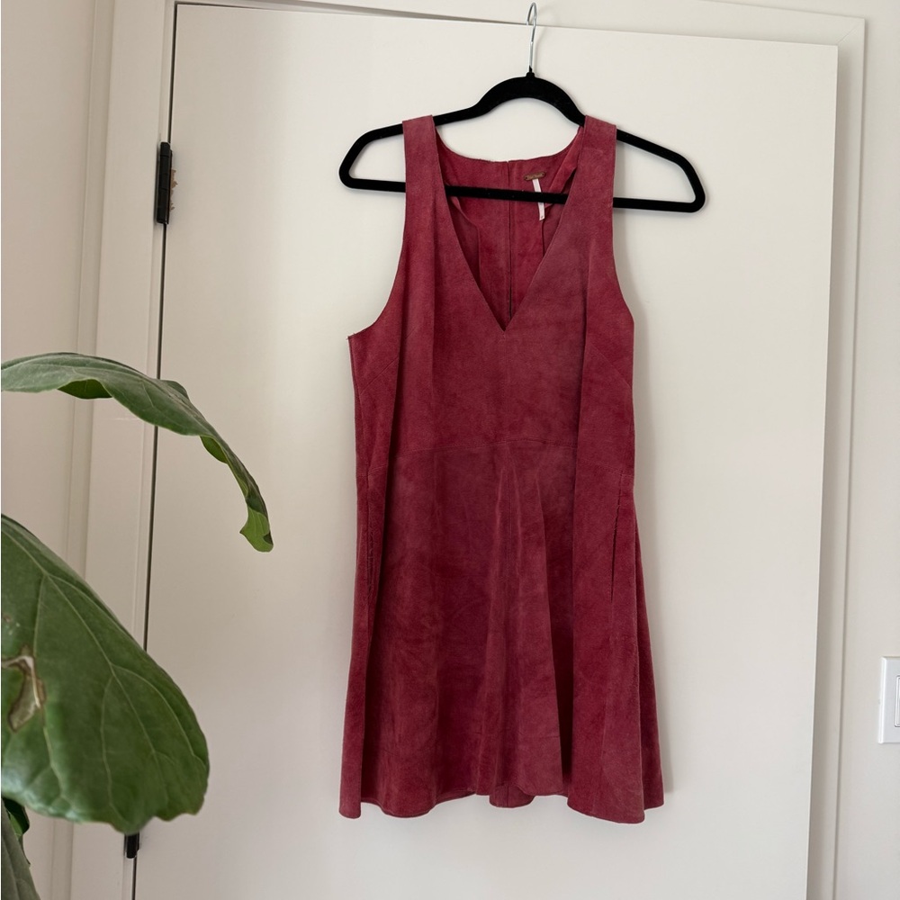 Suede Free People Dress
